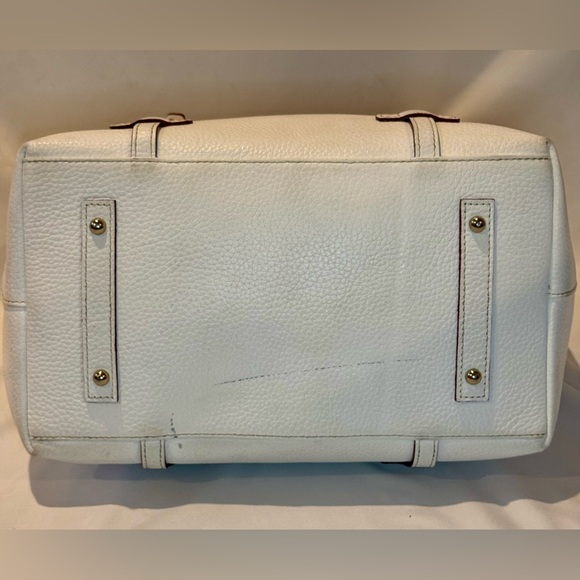 Dooney & Bourkey Pebble Grain Large Tote in White - Picture 6 of 9